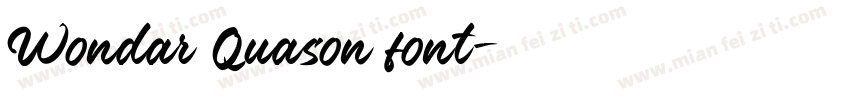 Wondar Quason font字体转换